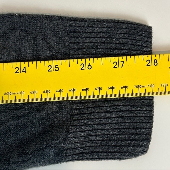 Tricots St. Raphael Waffle Knit Grey Quarter Zip Sweater L - Picture 8 of 8